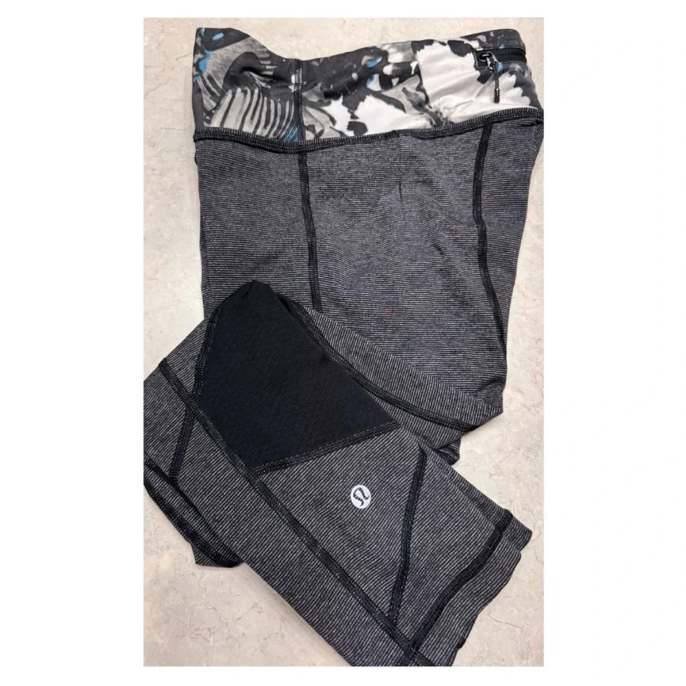 Lululemon PACE RIVAL CROP Leggings So Fly Butterfly